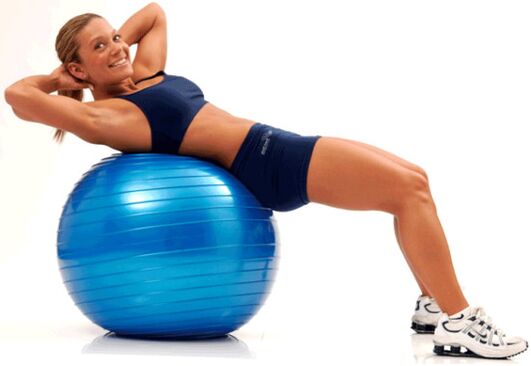 exerciții pe fitball pentru pierderea în greutate