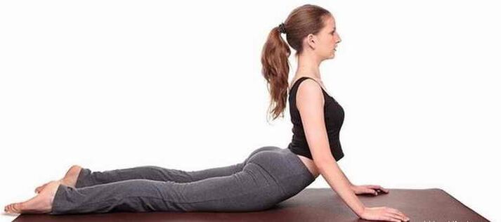 Bhujangasana Pose pentru exercitarea musculaturii abdominale